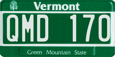 VT license plate QMD170