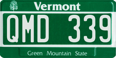 VT license plate QMD339
