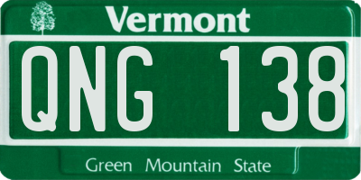 VT license plate QNG138