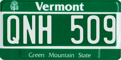 VT license plate QNH509