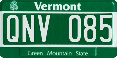 VT license plate QNV085