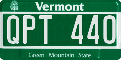 VT license plate QPT440