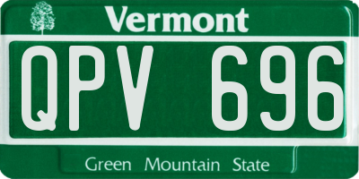 VT license plate QPV696