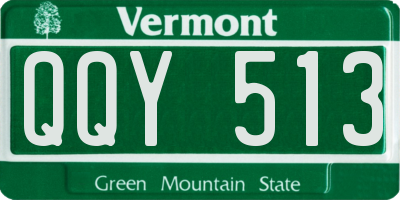 VT license plate QQY513