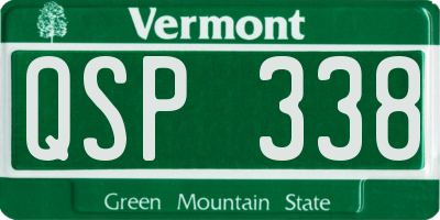 VT license plate QSP338
