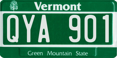 VT license plate QYA901