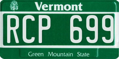 VT license plate RCP699
