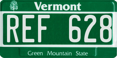 VT license plate REF628