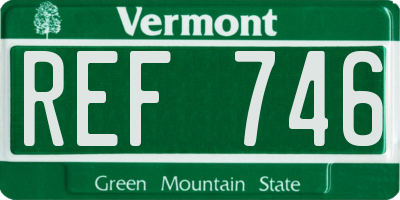 VT license plate REF746