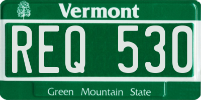 VT license plate REQ530