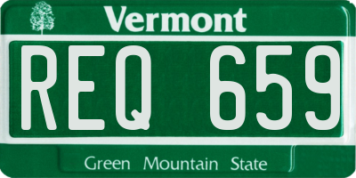 VT license plate REQ659