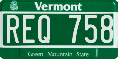 VT license plate REQ758