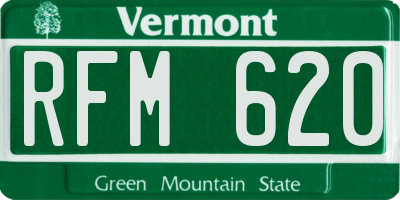 VT license plate RFM620