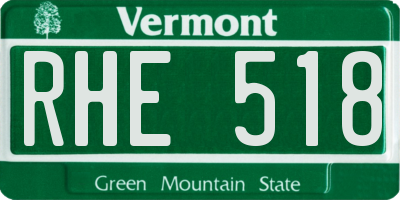 VT license plate RHE518
