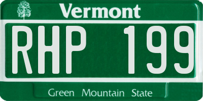 VT license plate RHP199