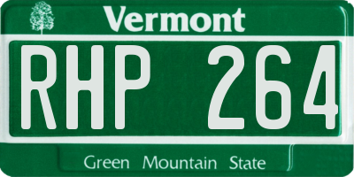VT license plate RHP264