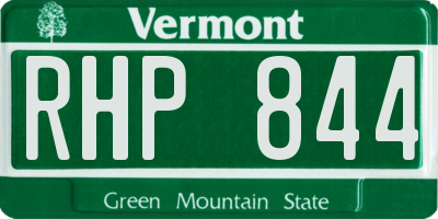 VT license plate RHP844