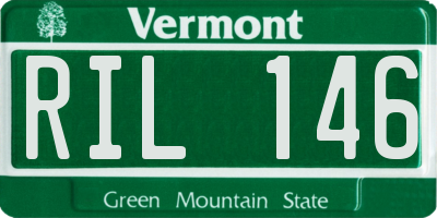 VT license plate RIL146