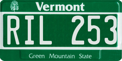VT license plate RIL253