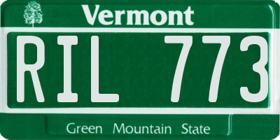 VT license plate RIL773