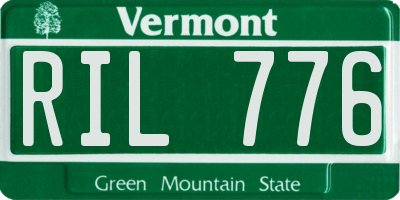 VT license plate RIL776
