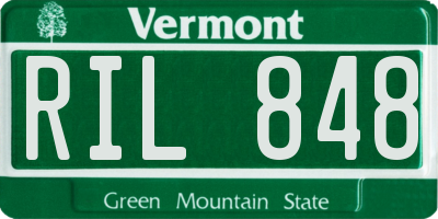VT license plate RIL848