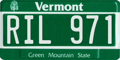 VT license plate RIL971