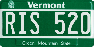 VT license plate RIS520
