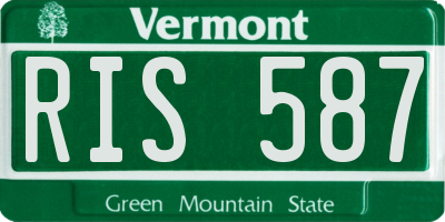 VT license plate RIS587