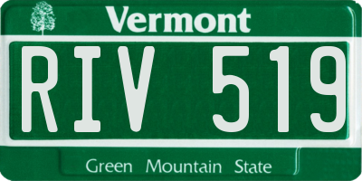 VT license plate RIV519