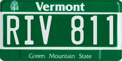 VT license plate RIV811