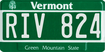 VT license plate RIV824