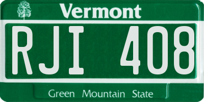 VT license plate RJI408