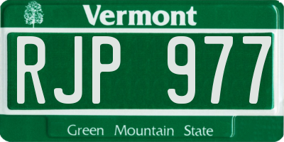 VT license plate RJP977