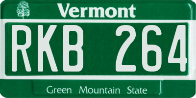 VT license plate RKB264
