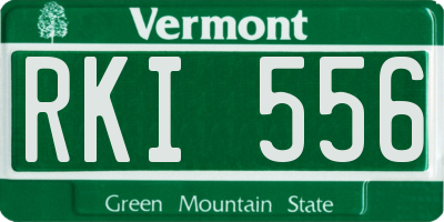VT license plate RKI556