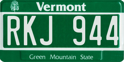 VT license plate RKJ944