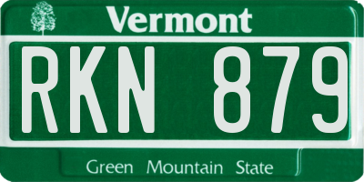 VT license plate RKN879