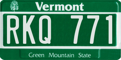 VT license plate RKQ771