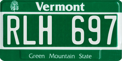 VT license plate RLH697