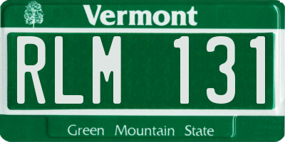 VT license plate RLM131