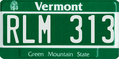 VT license plate RLM313