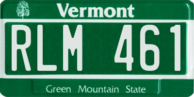 VT license plate RLM461