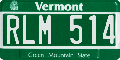 VT license plate RLM514
