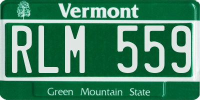 VT license plate RLM559