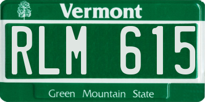 VT license plate RLM615