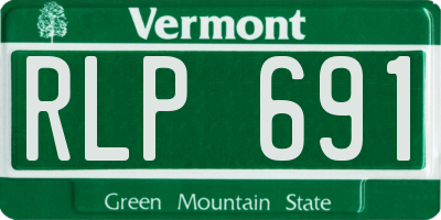 VT license plate RLP691