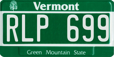 VT license plate RLP699