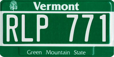 VT license plate RLP771