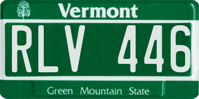 VT license plate RLV446